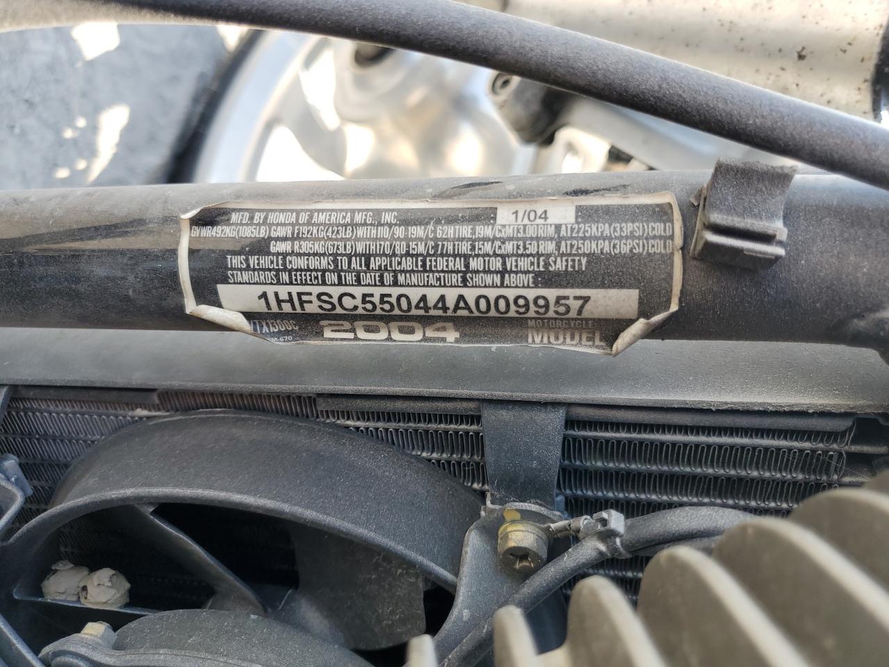 1HFSC55044A009957 2004 Honda Vtx1300 C