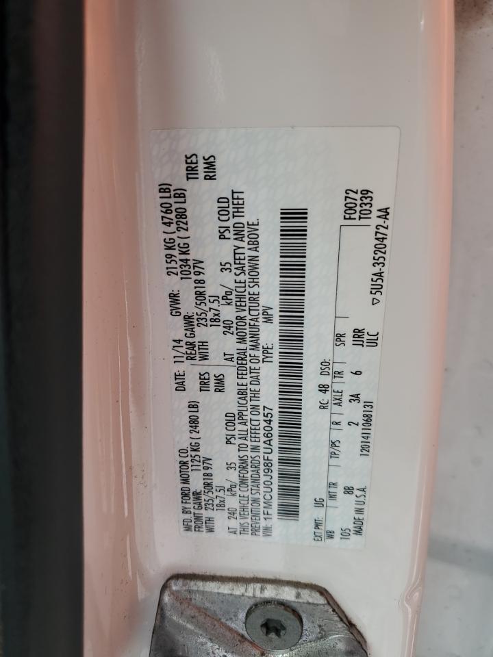 1FMCU0J98FUA60457 2015 Ford Escape Titanium