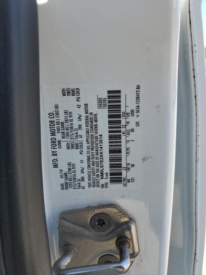 NM0LS7E2XK1413614 2019 Ford Transit Connect Xl