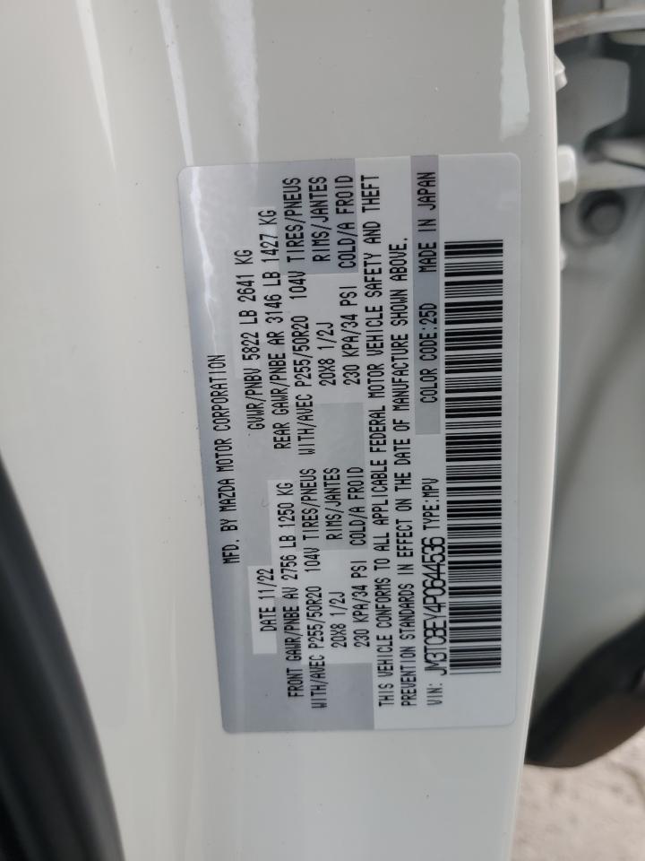 2023 Mazda Cx-9 Signature VIN: JM3TCBEY4P0644536 Lot: 72438404