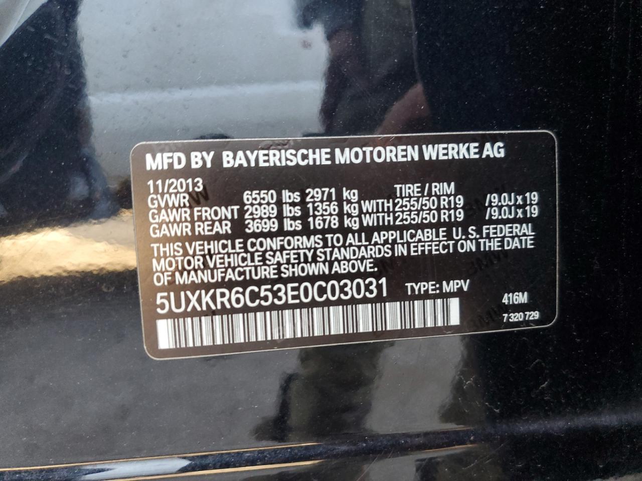 5UXKR6C53E0C03031 2014 BMW X5 xDrive50I