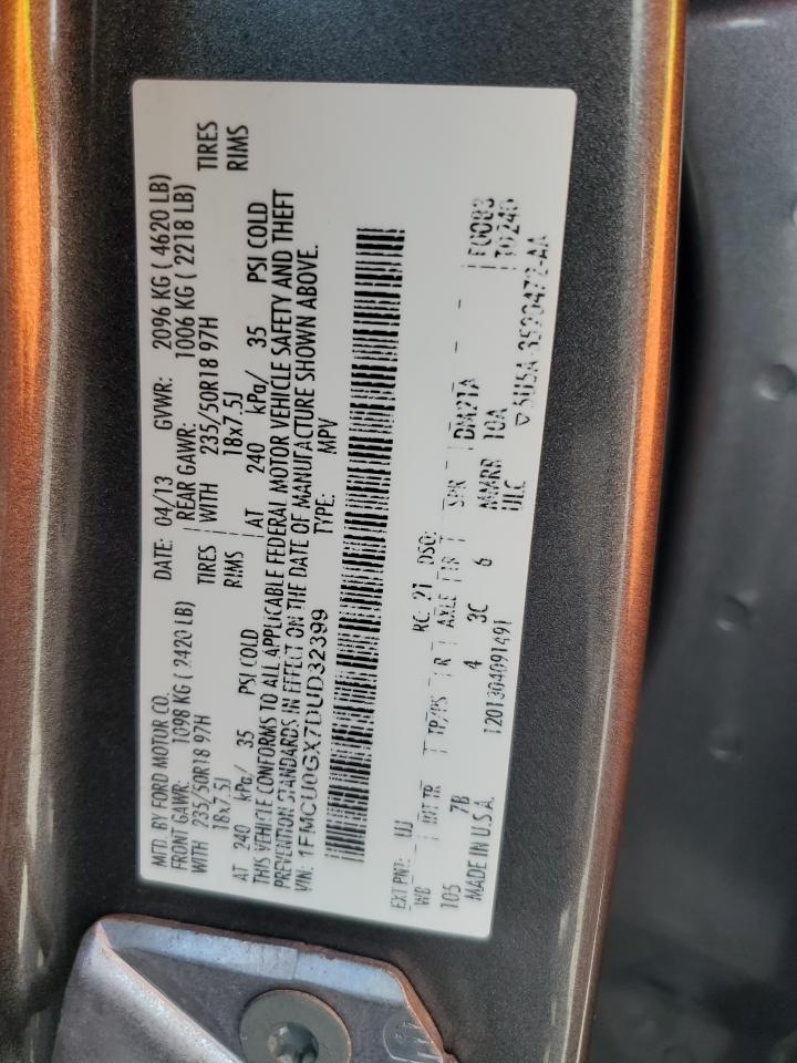 1FMCU0GX7DUD32399 2013 Ford Escape Se