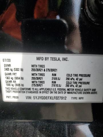 5YJYGDEFXLF027912 Tesla Model Y  12