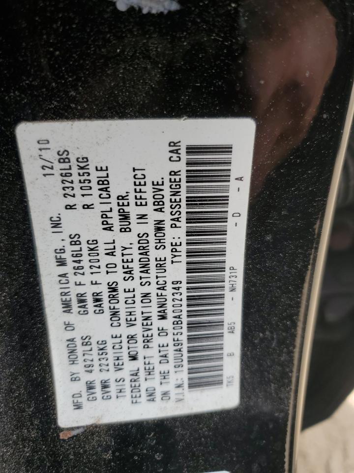 19UUA9F50BA002349 2011 Acura Tl