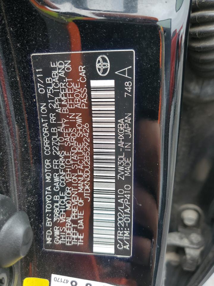 JTDKN3DU2B5292426 2011 Toyota Prius