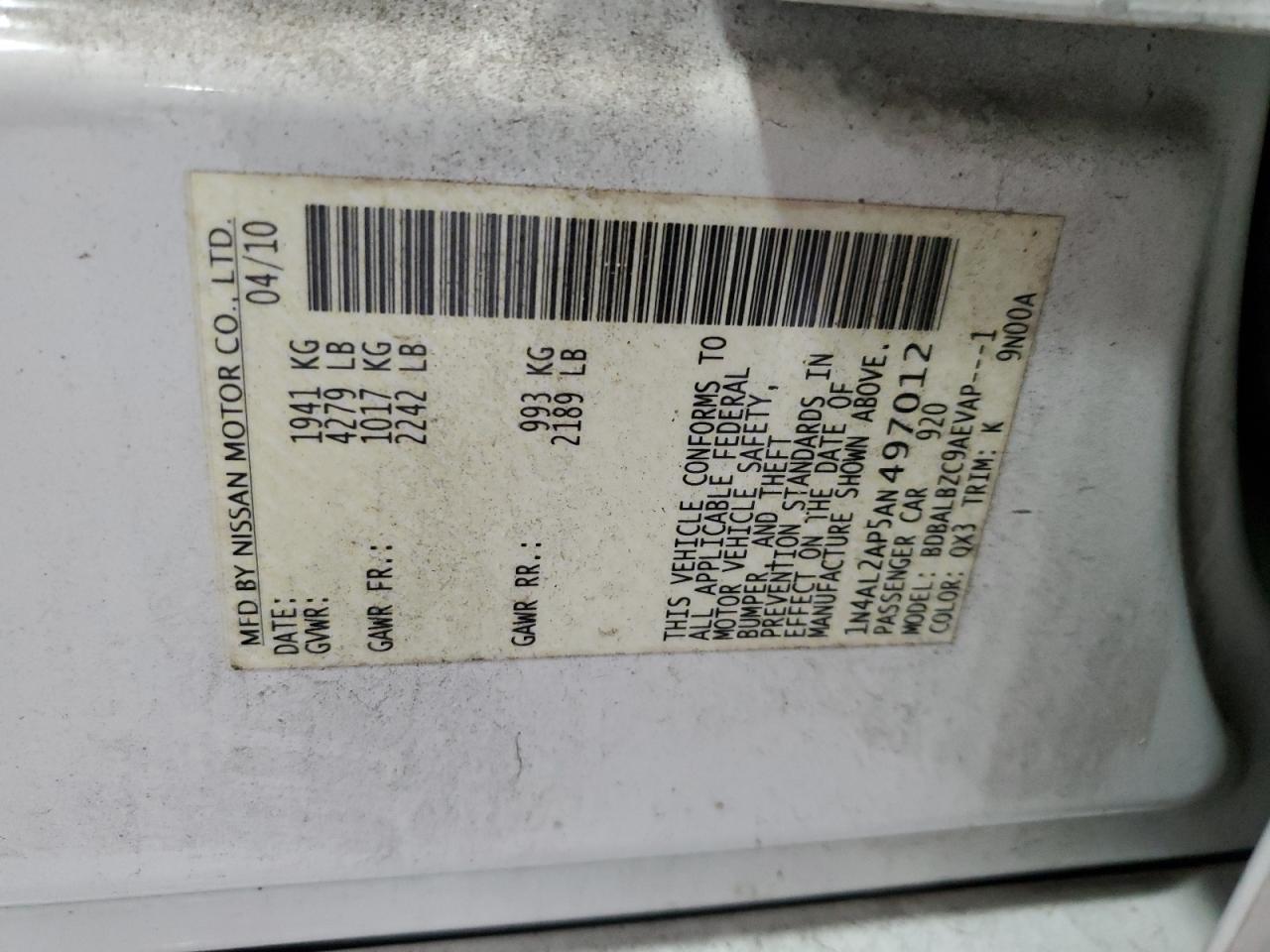 2010 Nissan Altima - Image 13
