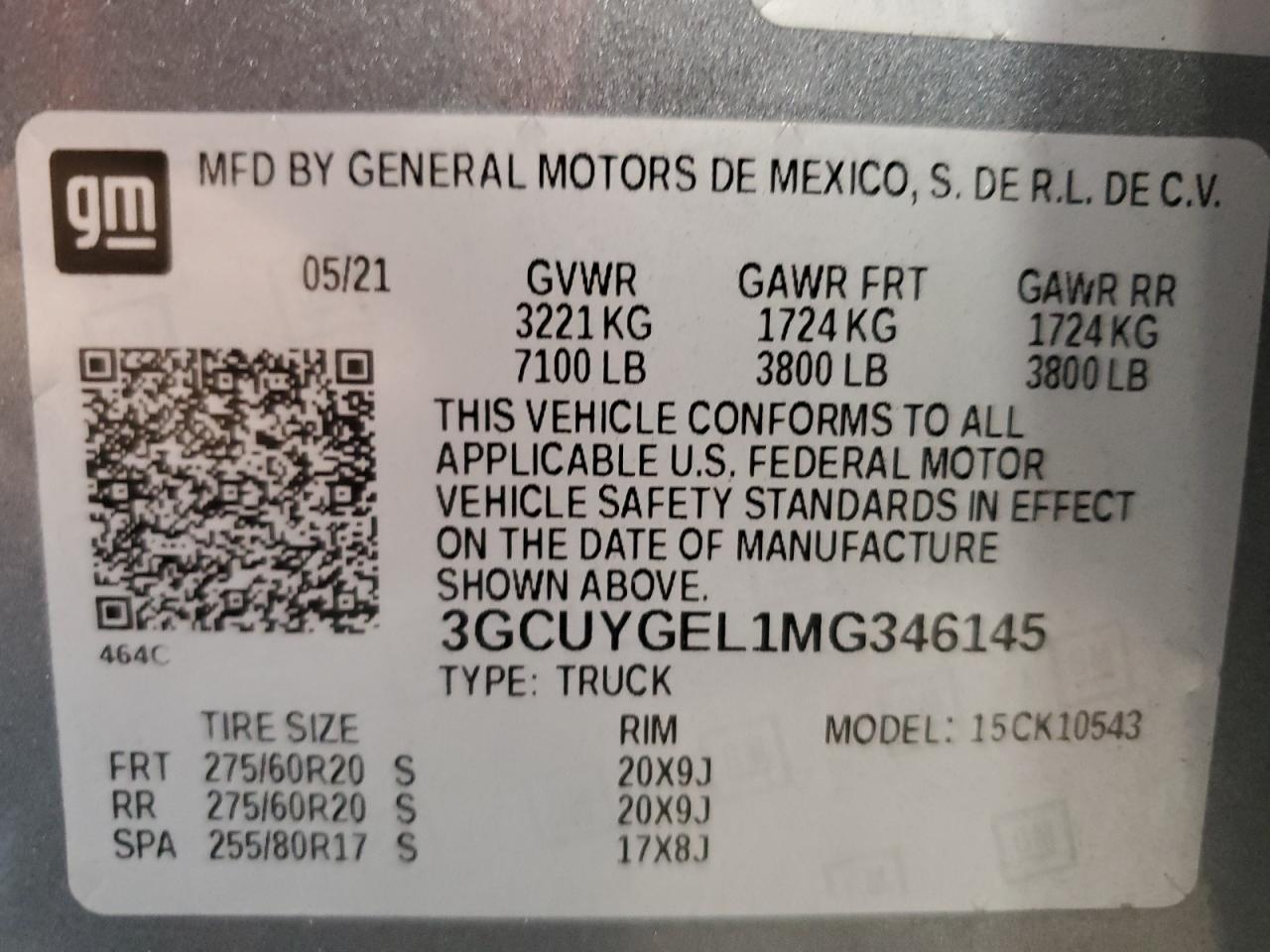 3GCUYGEL1MG346145 2021 Chevrolet Silverado K1500 Ltz