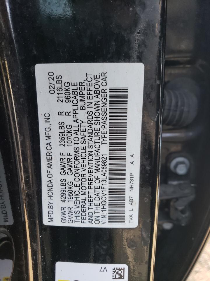 1HGCV1F13LA069821 2020 Honda Accord Lx