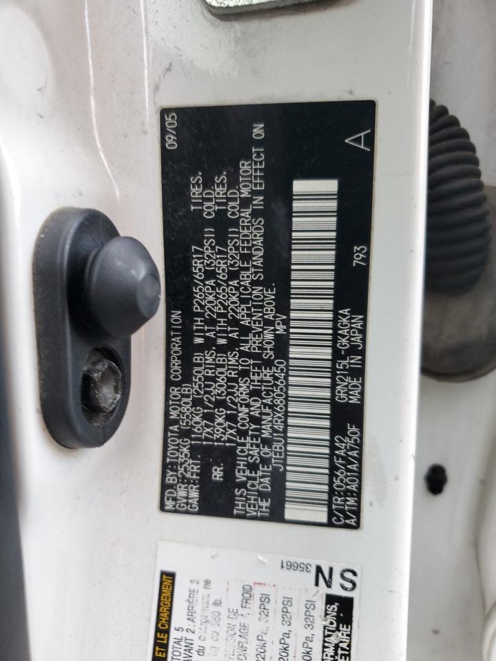 JTEBU14RX68056450 2006 Toyota 4Runner Sr5