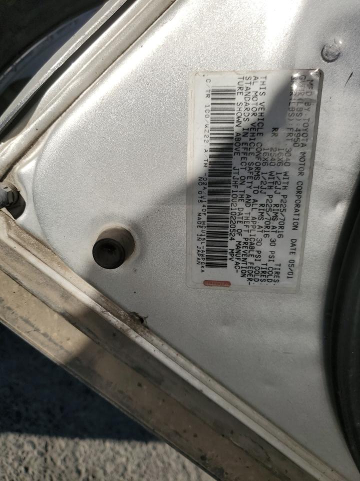 JTJHF10U210220524 2001 Lexus Rx 300