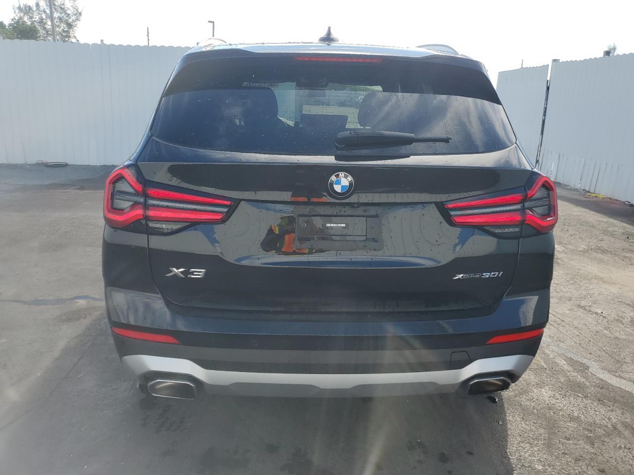 2022 BMW X3 xDrive30I VIN: 5UX53DP08N9M93664 Lot: 71683044