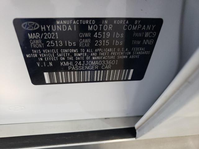 KMHL24JJ0MA033601 Hyundai Sonata Hyb 12