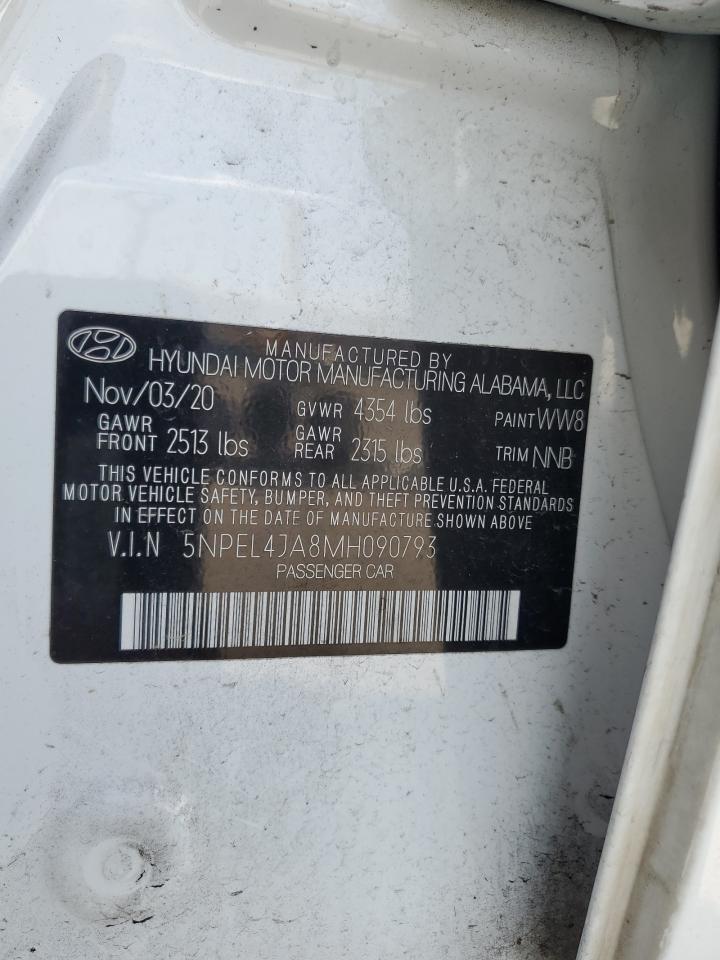 5NPEL4JA8MH090793 2021 Hyundai Sonata Sel