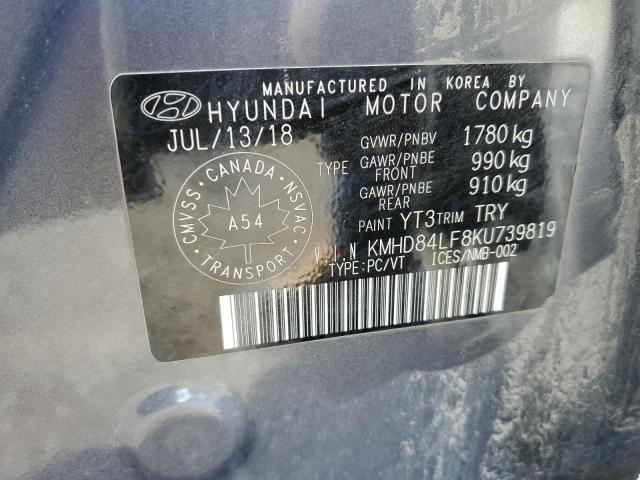2019 HYUNDAI ELANTRA SEL