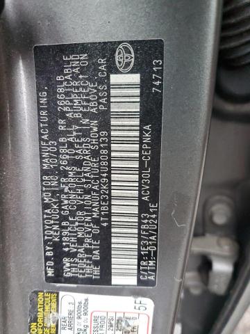 2004 TOYOTA CAMRY LE  
