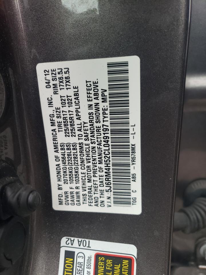 2012 Honda Cr-V Ex VIN: 5J6RM4H52CL049197 Lot: 73275724