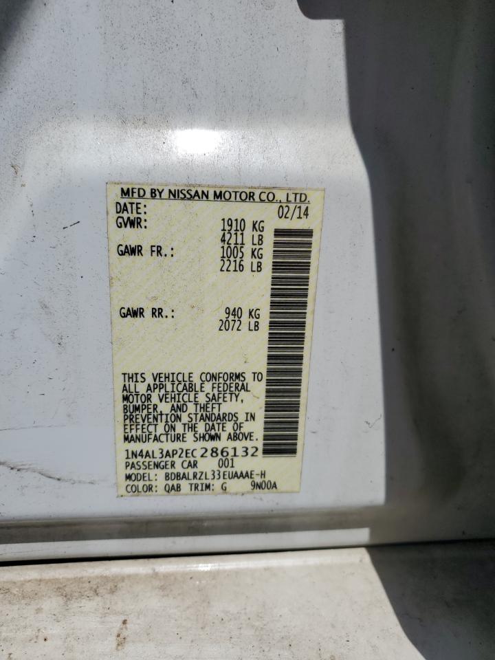 1N4AL3AP2EC286132 2014 Nissan Altima 2.5