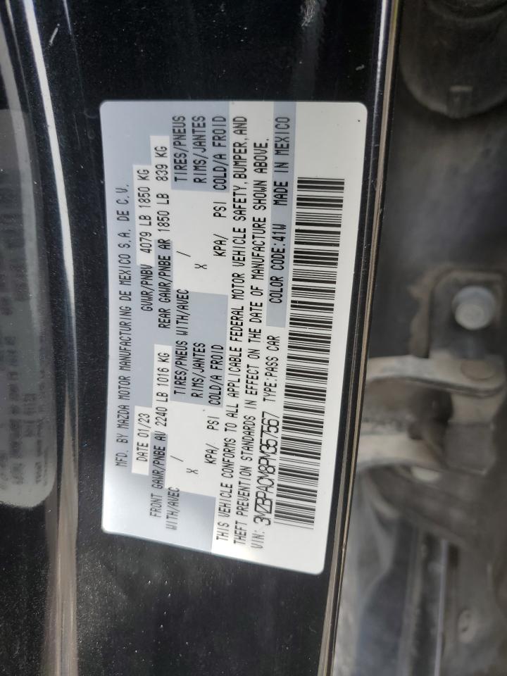 2023 Mazda 3 Preferred VIN: 3MZBPACM8PM357567 Lot: 71228474