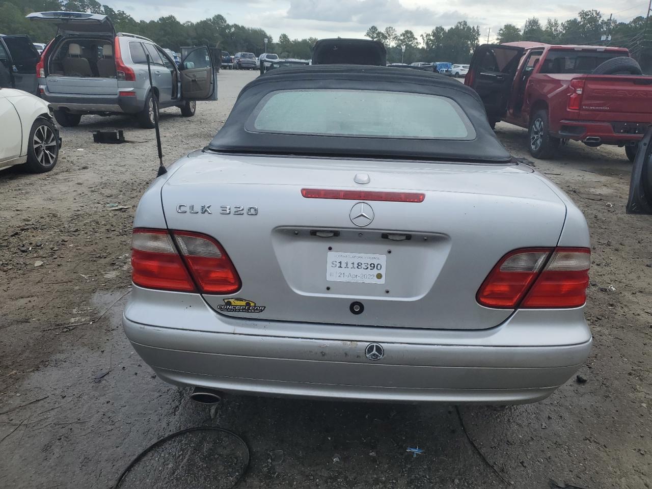 2003 Mercedes-Benz Clk 320 VIN: WDBLK65G23T134316 Lot: 71629614