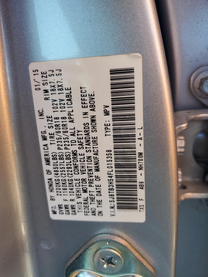 5J8TB3H54FL015358 2015 Acura Rdx Technology