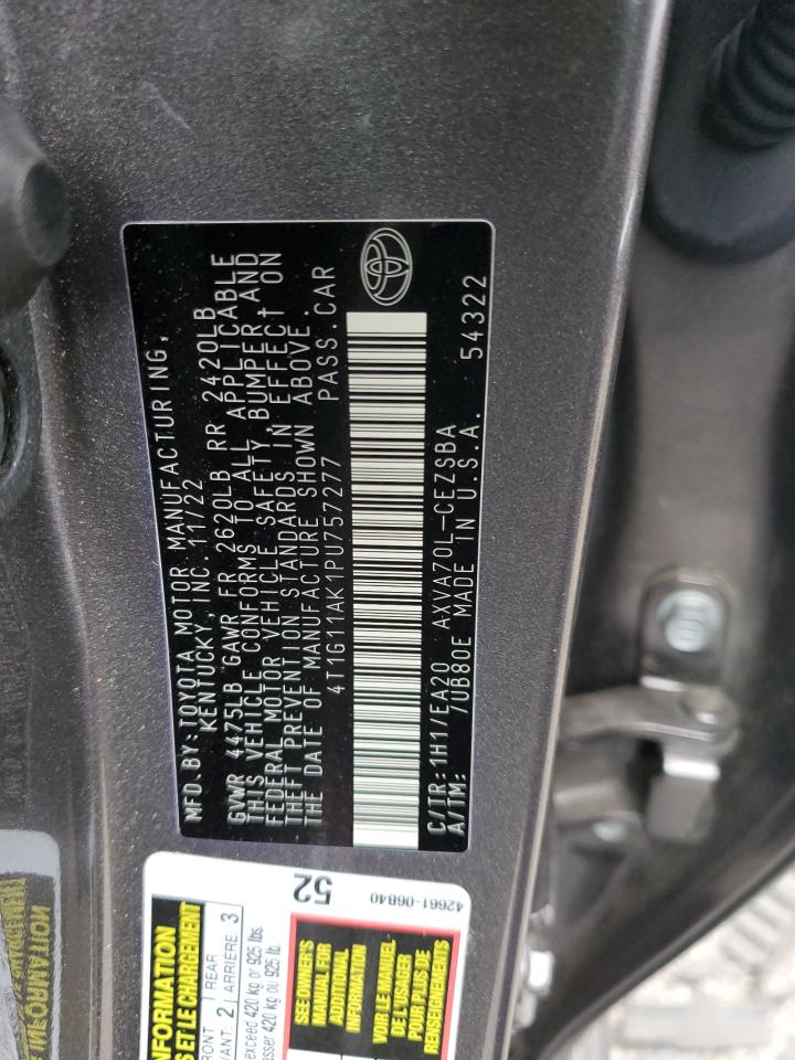 4T1G11AK1PU757277 2023 TOYOTA CAMRY - Image 12