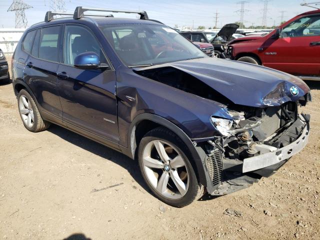  BMW X3 2017 Синий