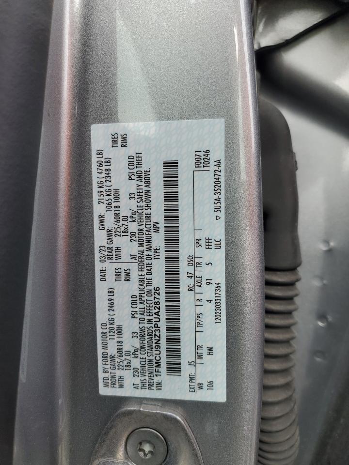 1FMCU9NZ3PUA28726 2023 Ford Escape St Line Select