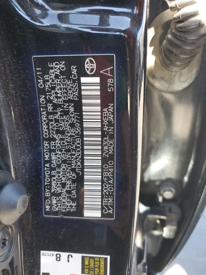 JTDKN3DU0B1369771 2011 Toyota Prius