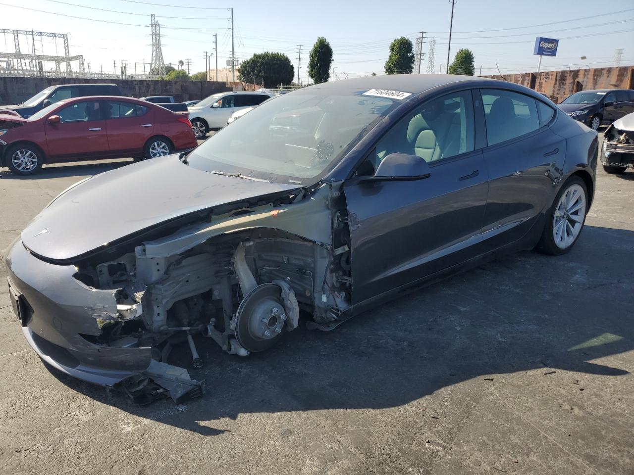 VIN 5YJ3E1EA1NF372879 2022 TESLA MODEL 3 no.1