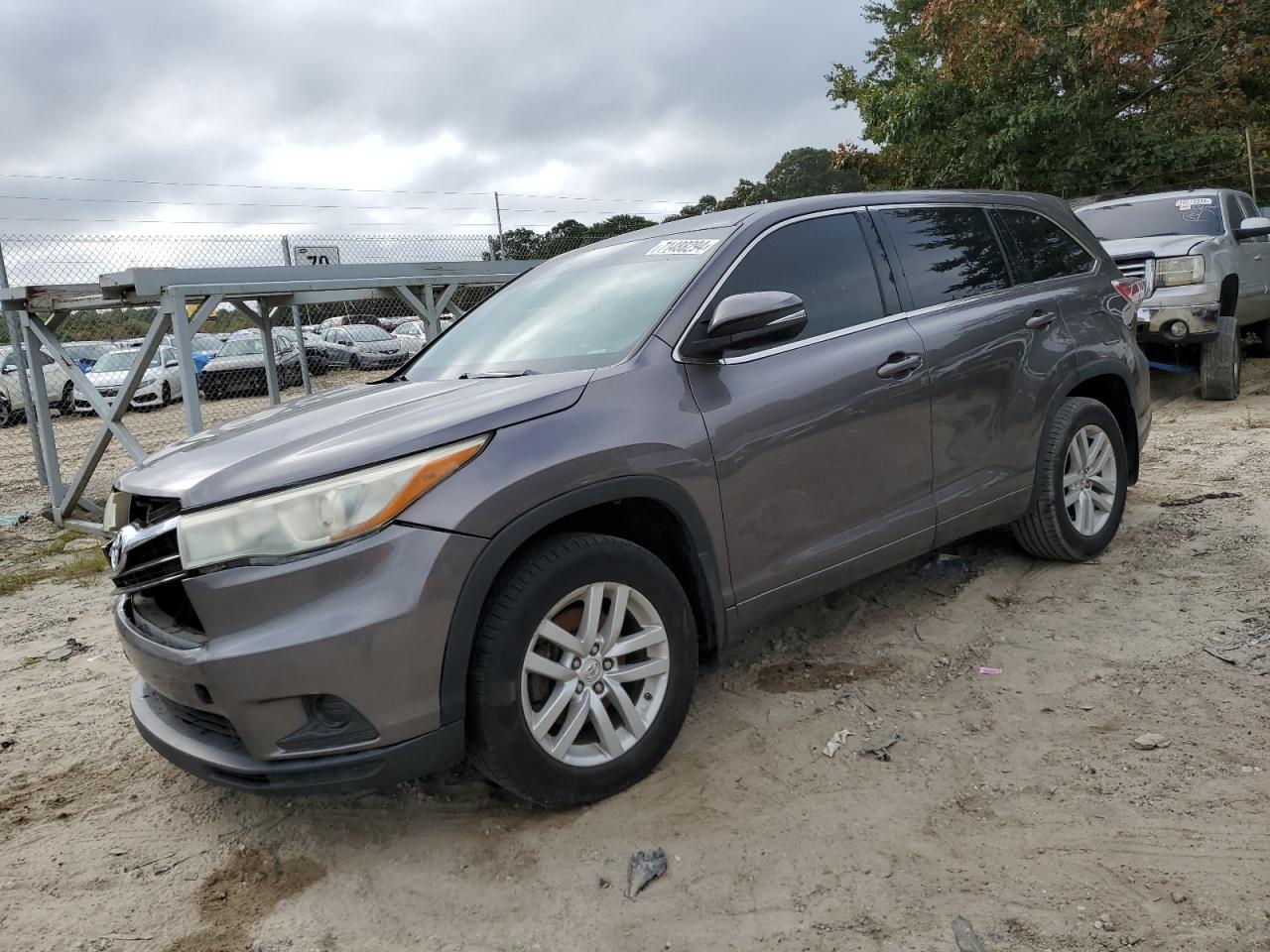 2015 Toyota Highlander Le en Venta en Seaford, DE - Front End
