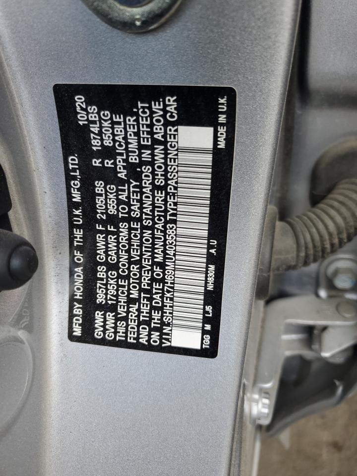 SHHFK7H69MU403583 2021 Honda Civic Ex SHHFK7H69MU403583 2021 Honda Civic Ex