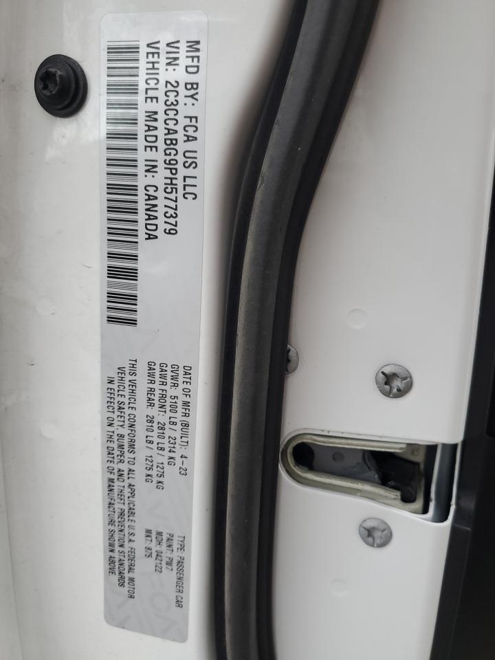 2023 Chrysler 300 S VIN: 2C3CCABG9PH577379 Lot: 73092494