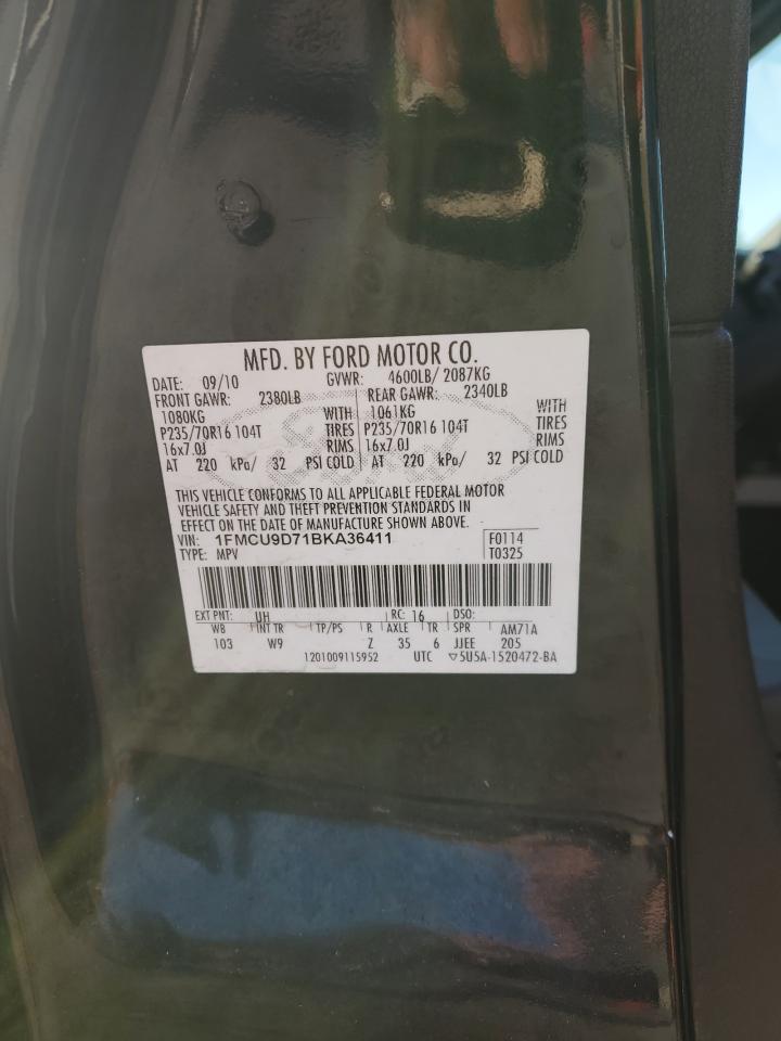 1FMCU9D71BKA36411 2011 Ford Escape Xlt