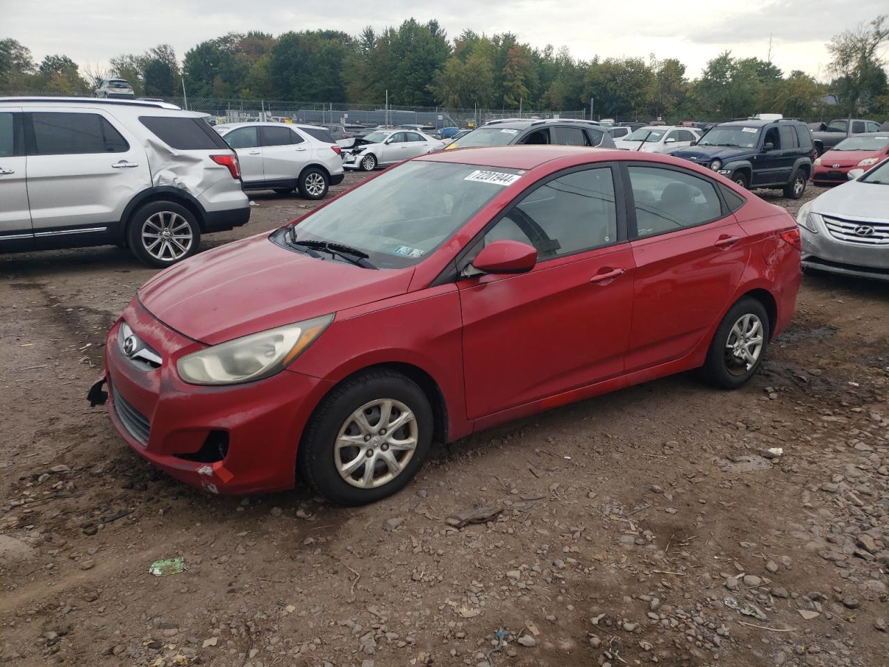 2013 Hyundai Accent Gls VIN: KMHCT4AEXDU514678 Lot: 72201944