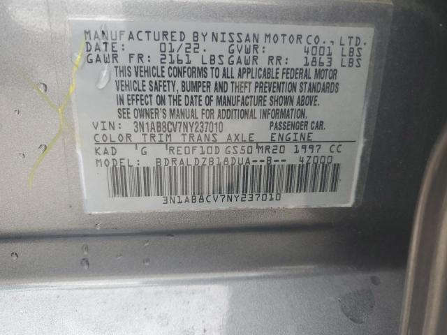 3N1AB8CV7NY237010 Nissan Sentra SV 12