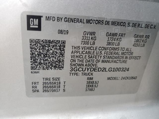 3GCUYDED2LG100324 Chevrolet All Models SILVERADO 14