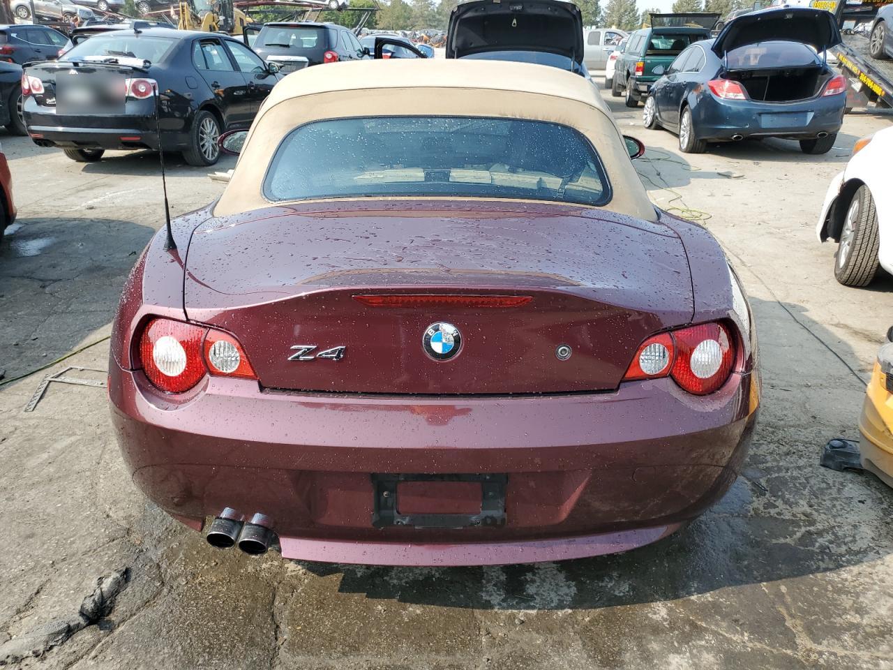 2005 BMW Z4 3.0 VIN: 4USBT53535LU09128 Lot: 69987094