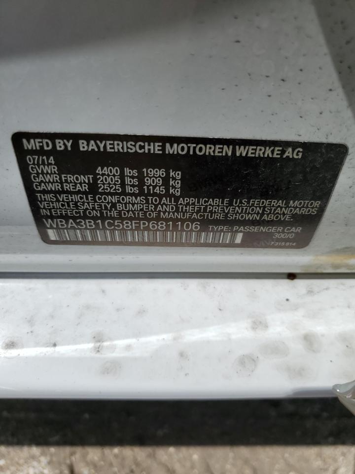 WBA3B1C58FP681106 2015 BMW 3 SERIES - Image 12