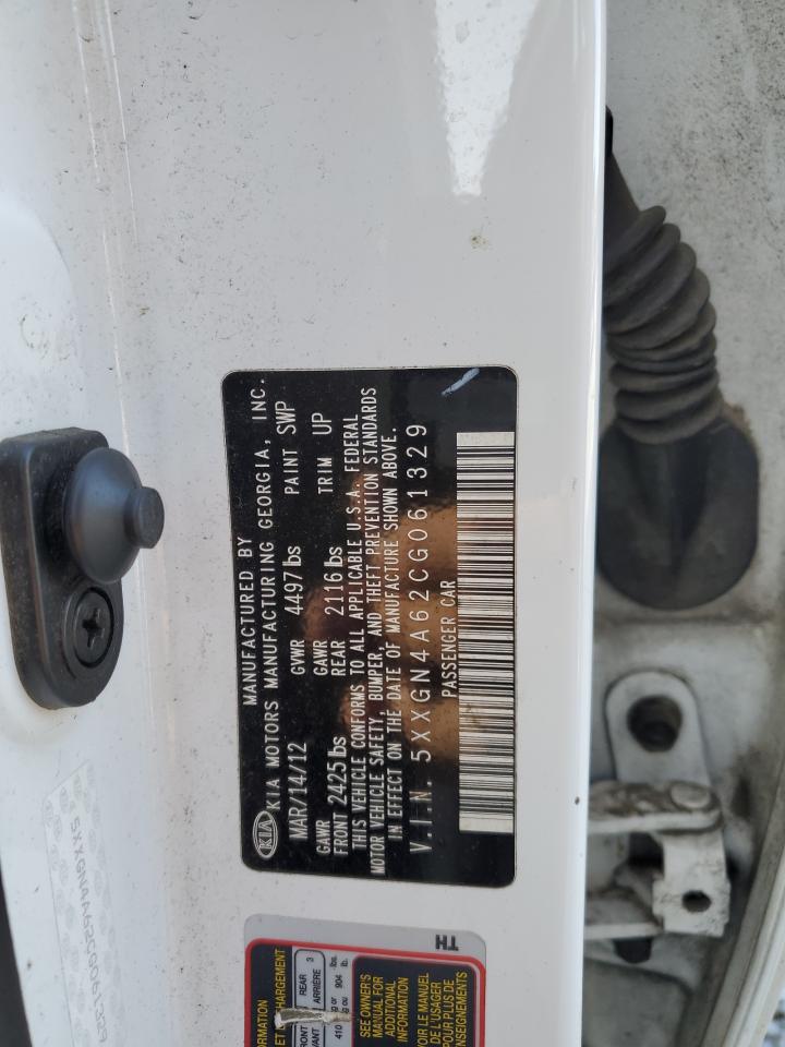 2012 Kia Optima Ex VIN: 5XXGN4A62CG061329 Lot: 70626454