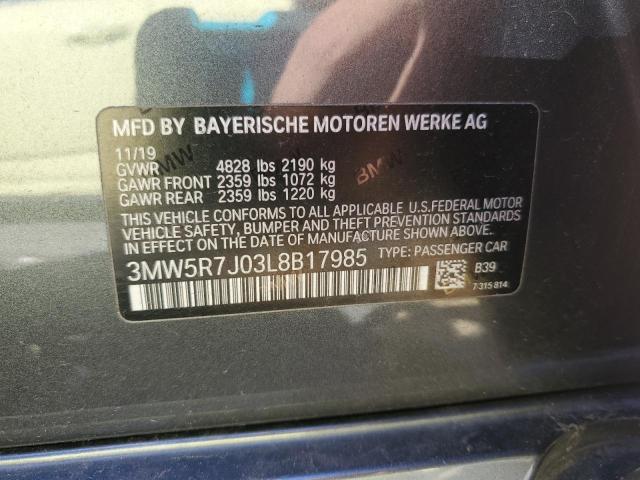 3MW5R7J03L8B17985 BMW 3 Series 330XI 12