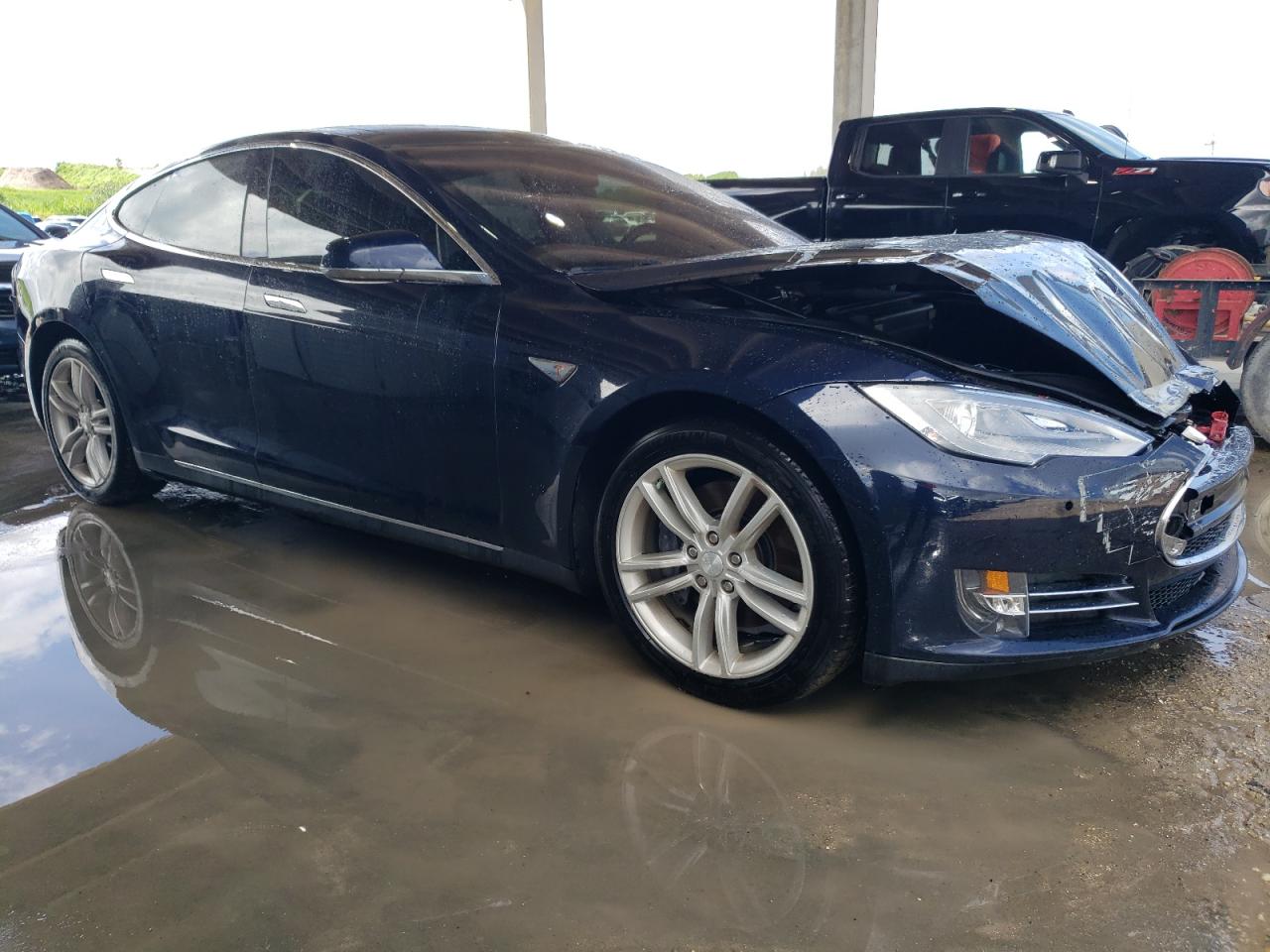 VIN 5YJSA1H10EFP55988 2014 TESLA MODEL S no.4