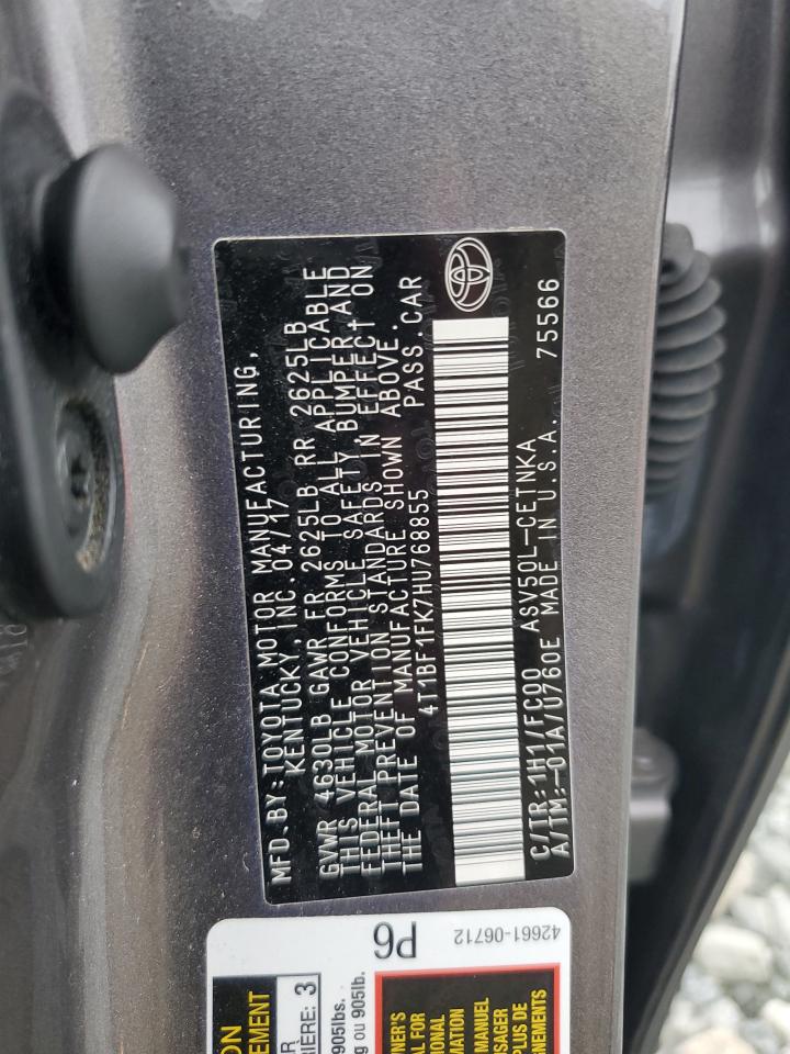 4T1BF1FK7HU768855 2017 TOYOTA CAMRY - Image 12