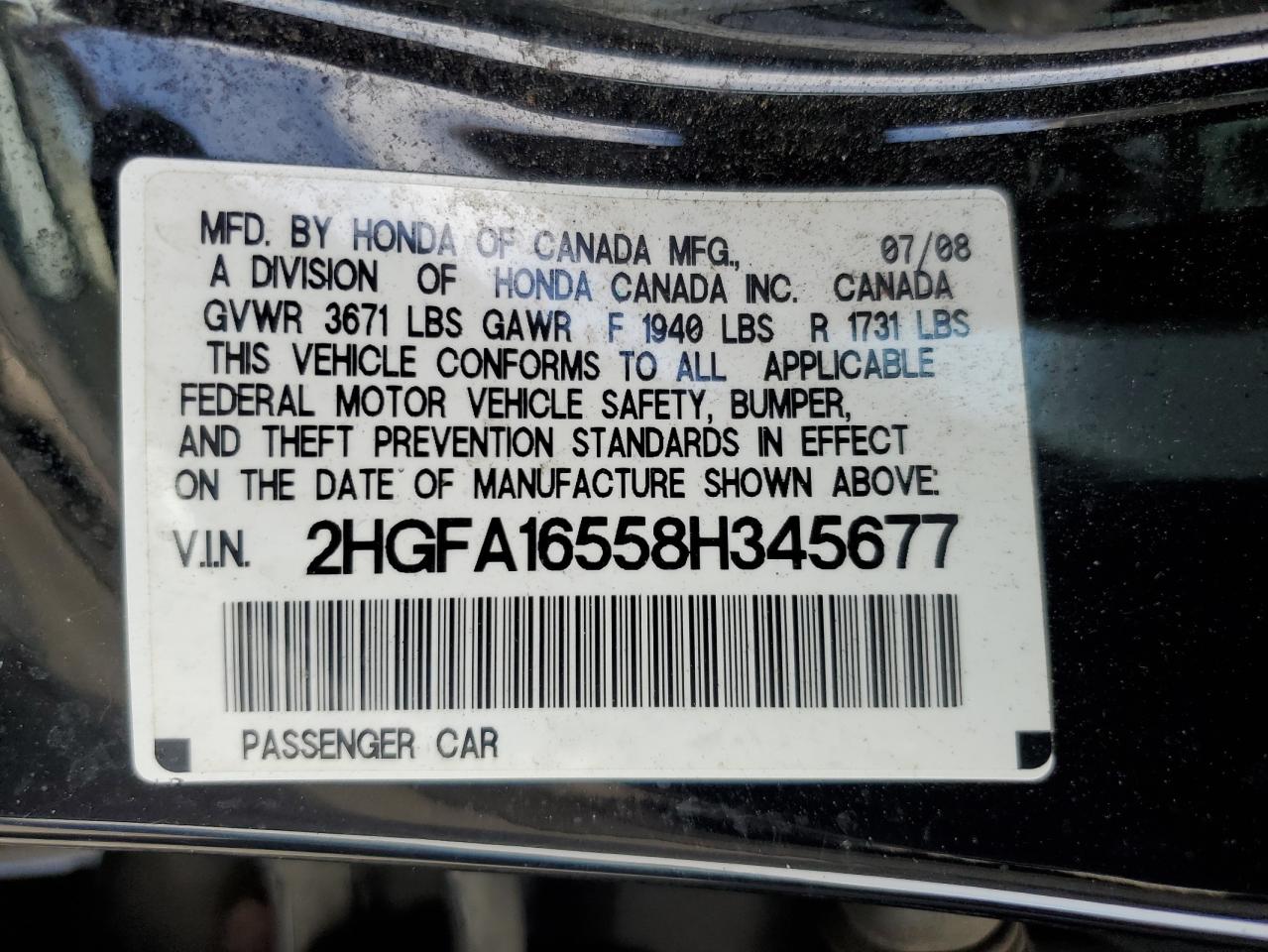 2008 Honda Civic - Image 14