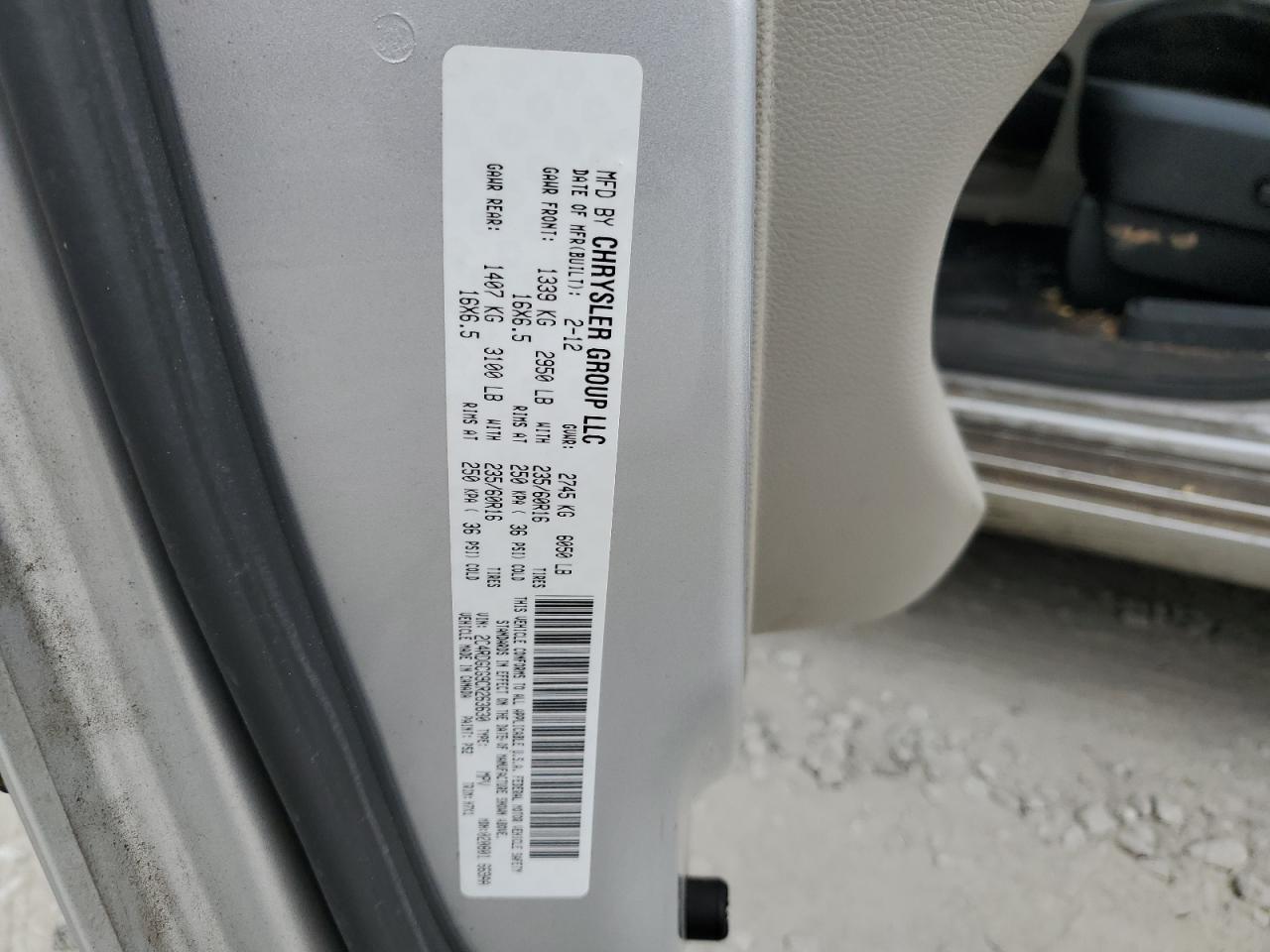 2C4RDGCG9CR263630 2012 Dodge Grand Caravan Sxt