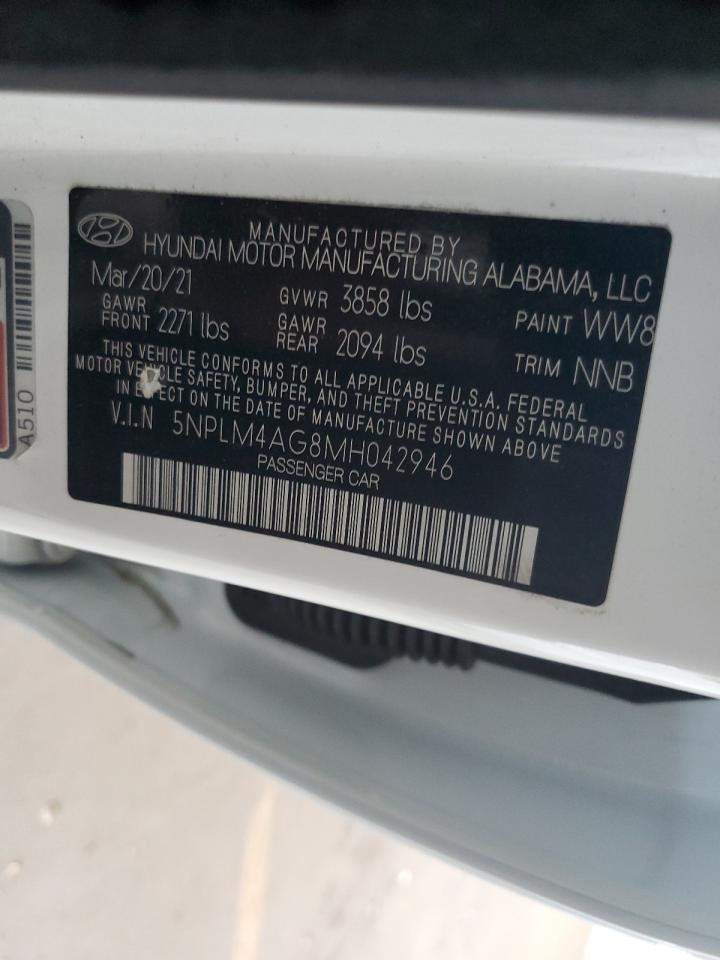 5NPLM4AG8MH042946 2021 Hyundai Elantra Sel