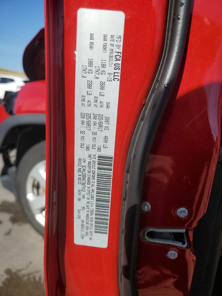 2019 Jeep Compass Latitude VIN: 3C4NJDBB4KT807412 Lot: 71114204