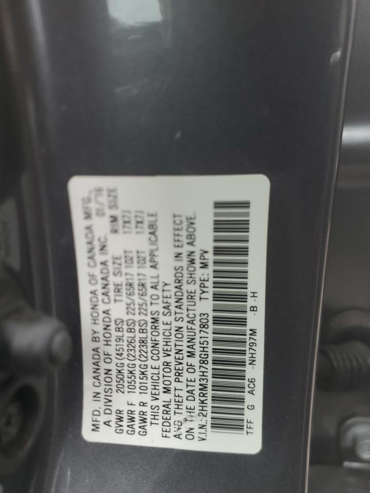 2HKRM3H78GH517803 2016 Honda Cr-V Exl