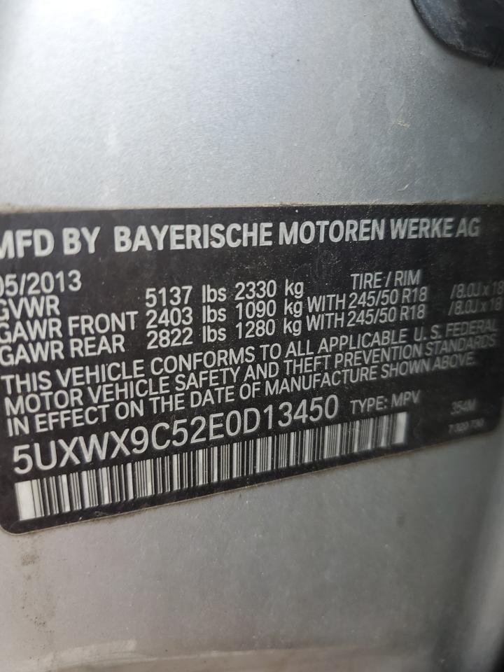 5UXWX9C52E0D13450 2014 BMW X3 xDrive28I