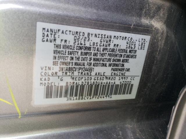 3N1AB8CV1PY244991 Nissan Sentra SV 12