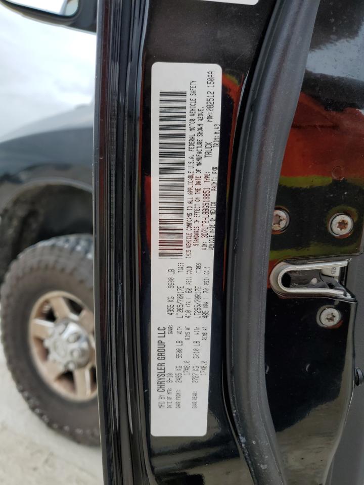 2011 Dodge Ram 2500 VIN: 3D7UT2HL8BG518851 Lot: 73736944